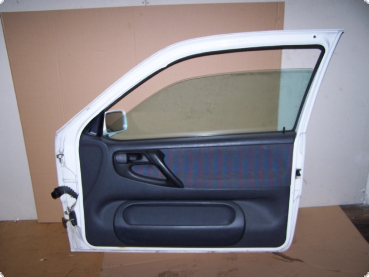 Tür rechts VW Polo 6N Bj.99 weiss EFH elektrischer Spiegel Scheibe 3-trg.