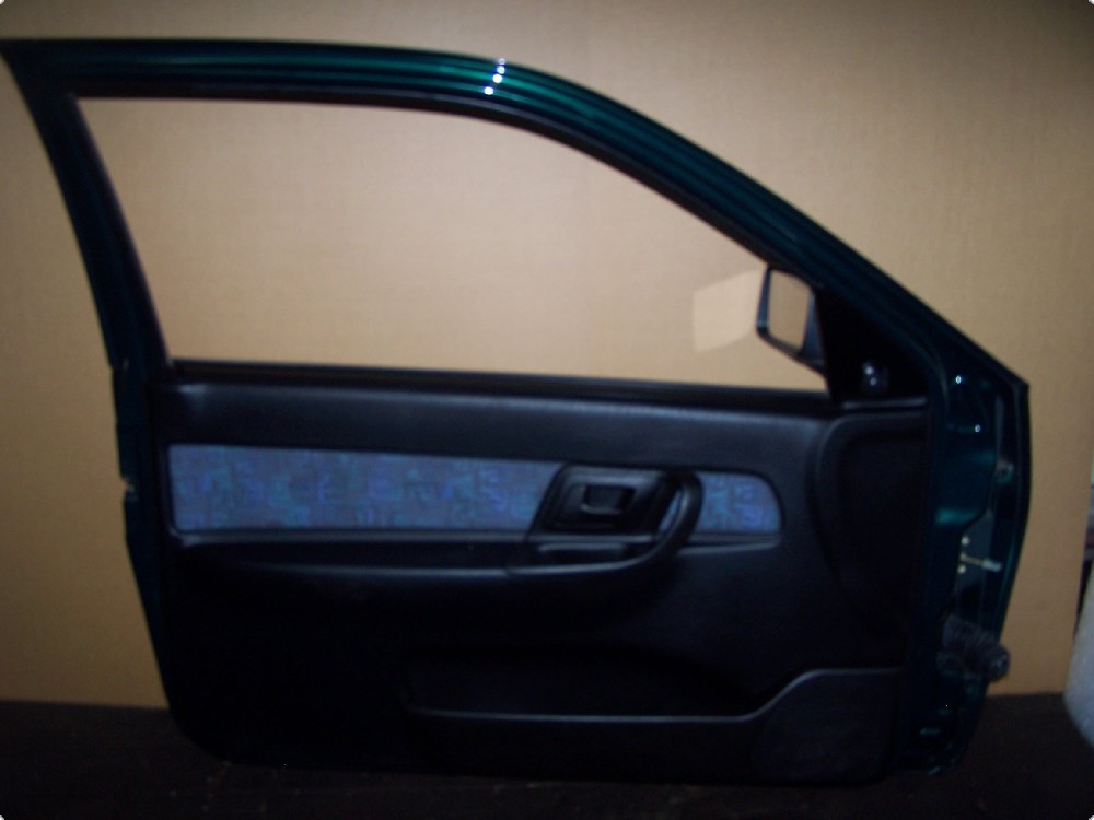 Tür vorn links Seat Ibiza 6K Bj.99 grün LS6T ohne Anbauteile 2-türer